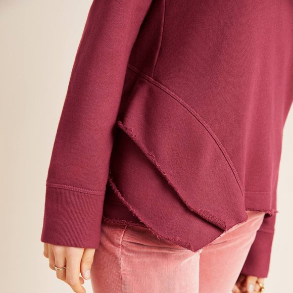 Anthropologie Edie Ruffle-Hem Sweatshirt - Picture 5 of 7